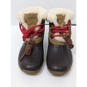 Sperry Alpine Saltwater Little Kid Size 3 Brown/Black NEW (no box)